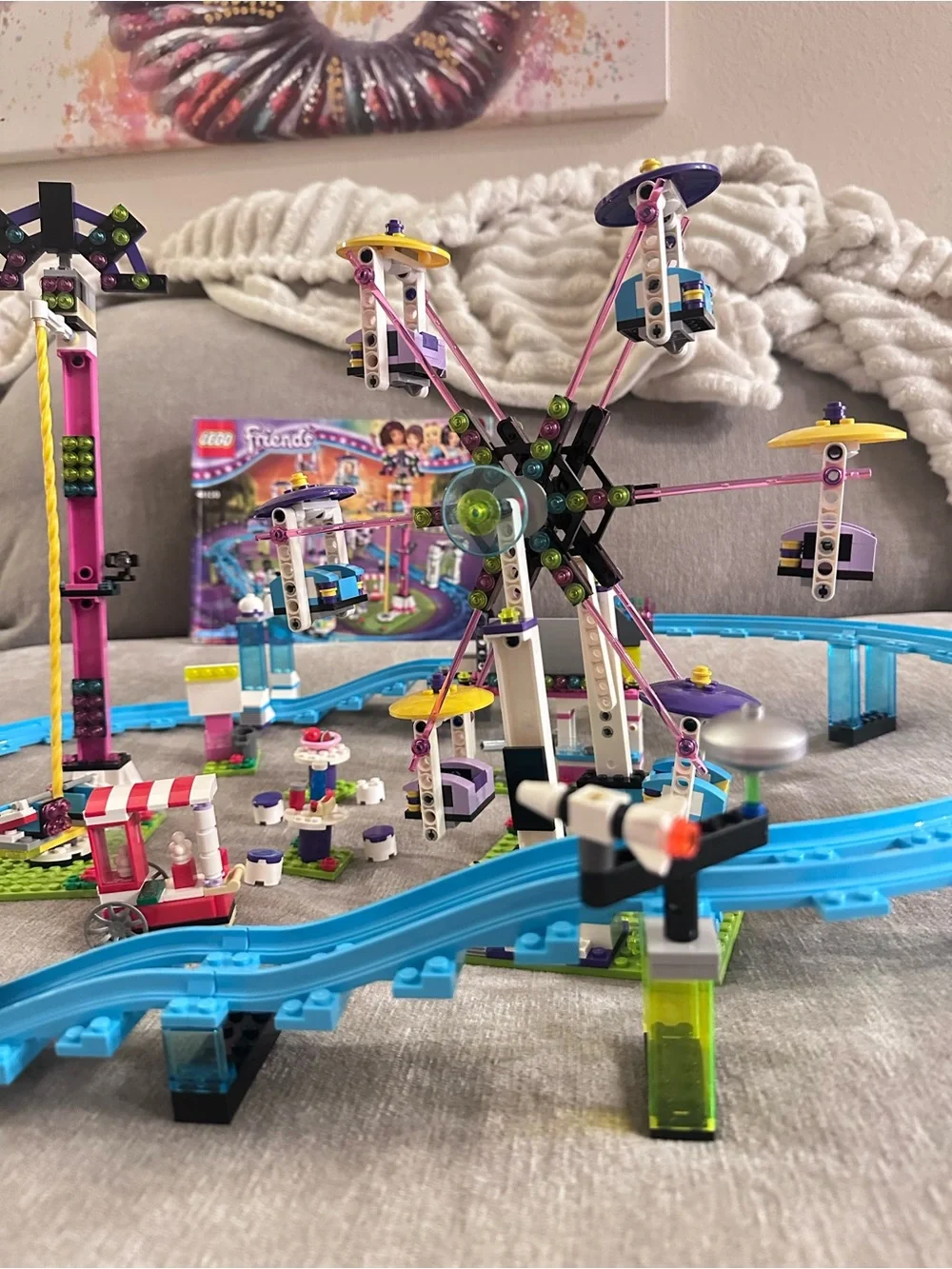 LEGO Friends 41130 Roller Coaster Amusement Park Ferris Wheel Drop Ride Playset